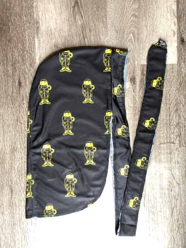 Black/ yellow Astro Durag