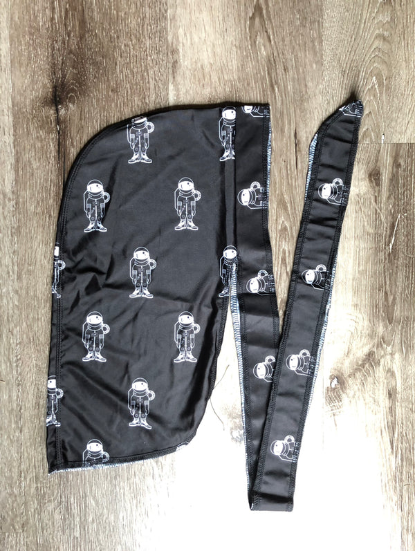 Black/White Astro Durag