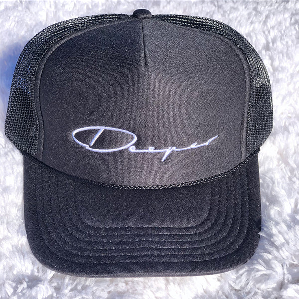 Grey Deeper Trucker Hat (White Deeper)